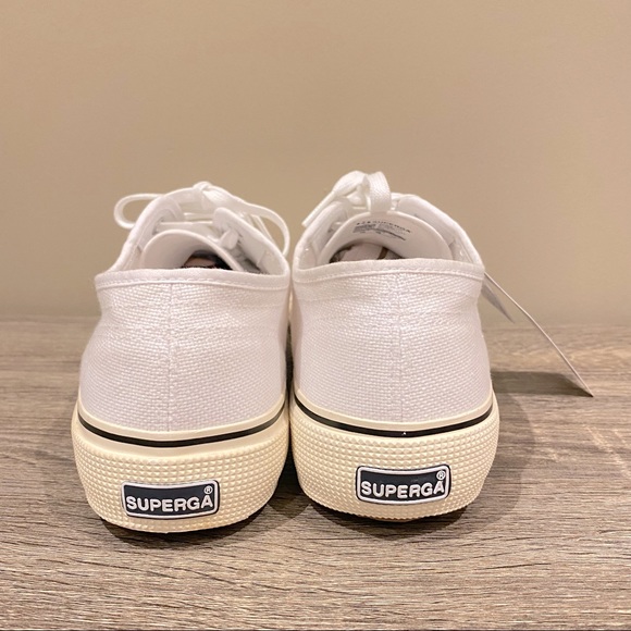 NWT SUPERGA Fantasia Man’s White Classic Sneakers Size 44 brand new with tags - Picture 5 of 15